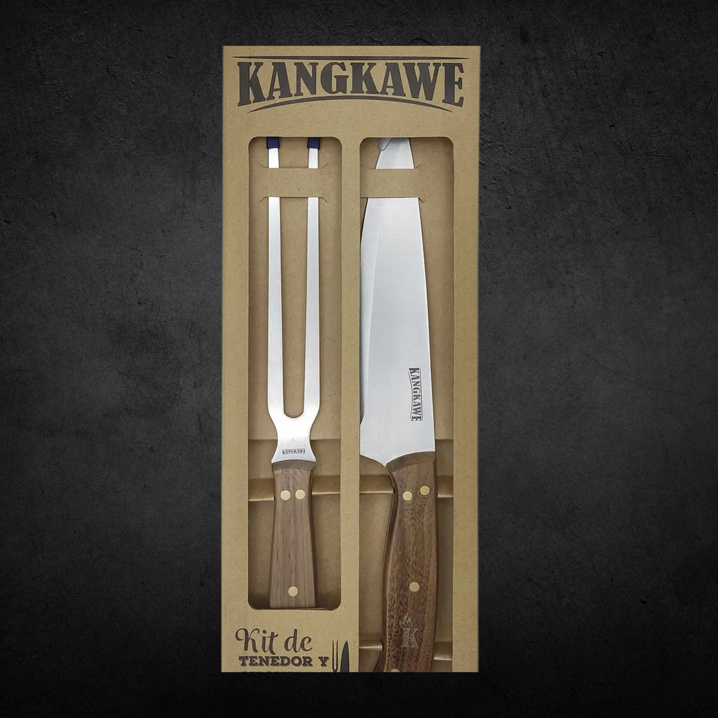 Kit Tenedor + Cuchillo Parrillero - Kangkawe