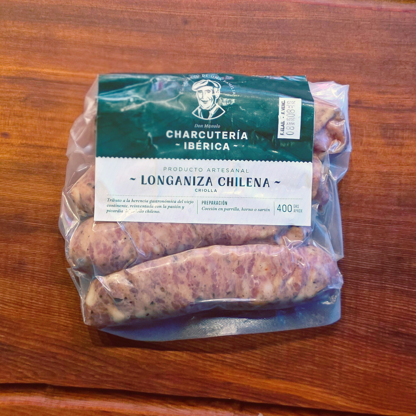 Longaniza Chilena 400g - Charcutería Ibérica