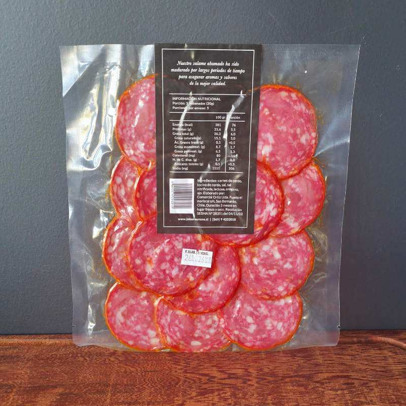 Salame Ahumado 100g - JO Charcuterie