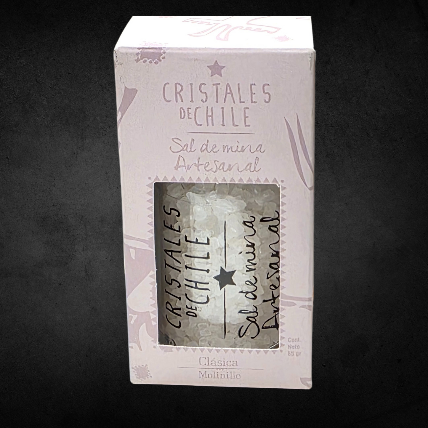 Molinillo Sal Clásica - Cristales de Chile