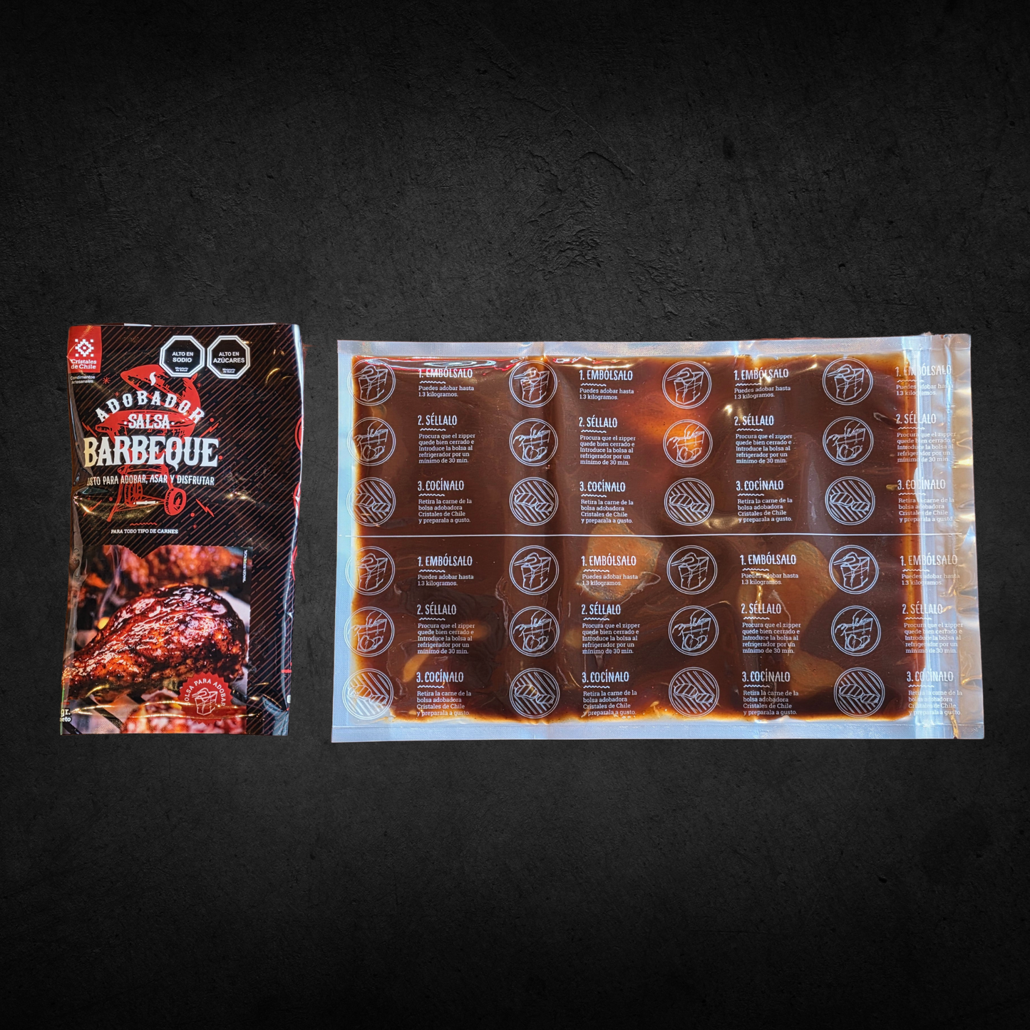 Salsas Adobadoras Barbecue 300g - Cristales de Chile