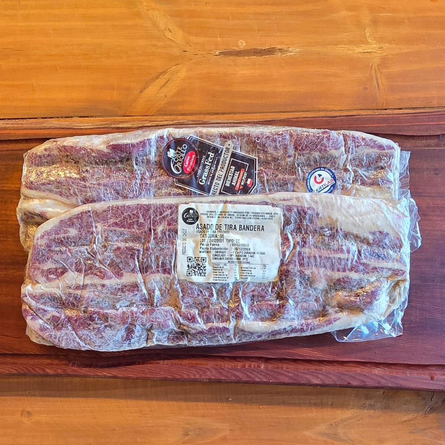 Asado de Tira Bandera - Corte Criollo