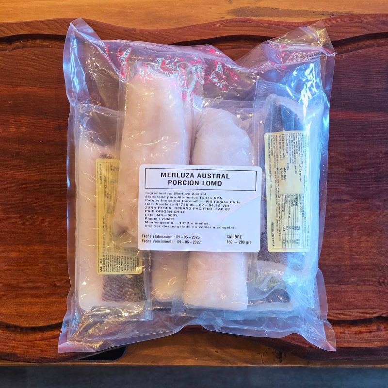 Merluza Austral Lomo 1 Kg - Toltén