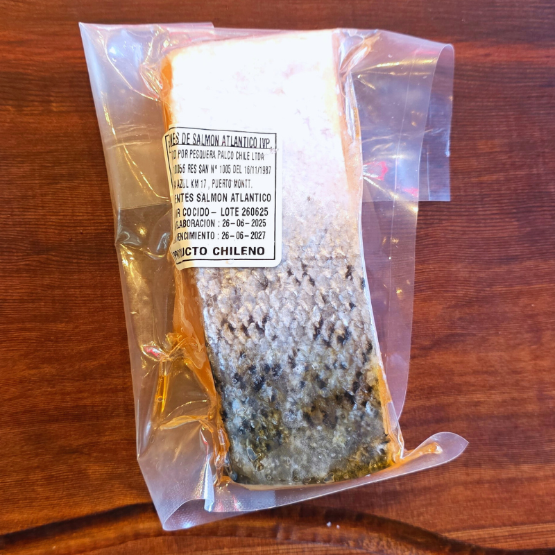 Porción de Salmón Atlántico con Piel 280g - Toltén