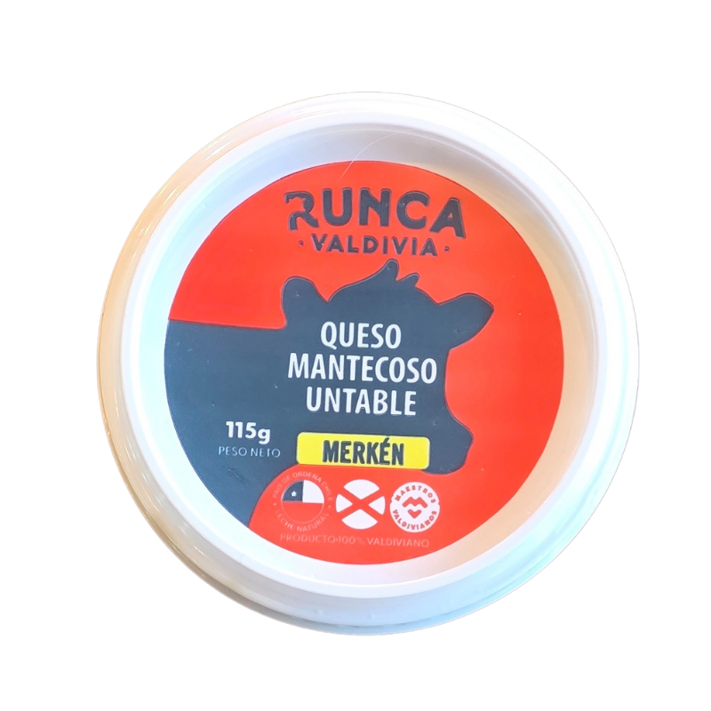 Queso Mantecoso Merkén 115g - Runca Valdivia