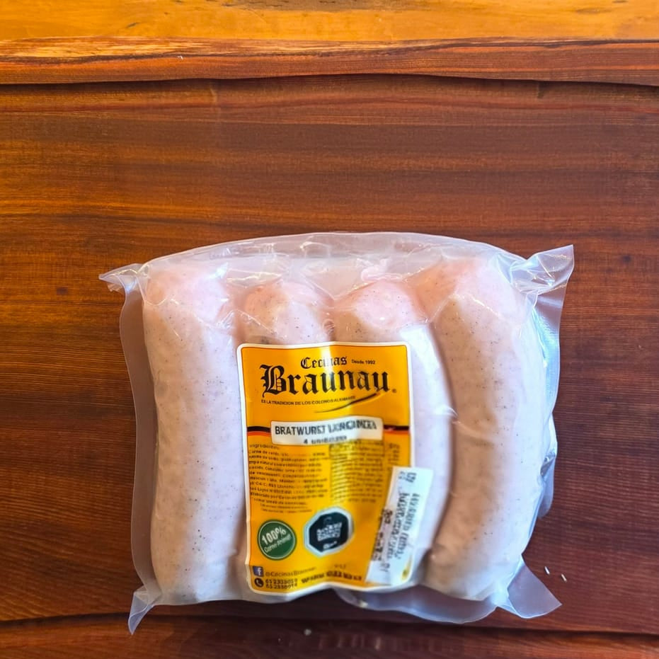 Bratwurst Longaniza X4 U. - Cecinas Braunau