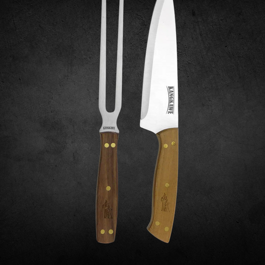 Kit Tenedor + Cuchillo Parrillero - Kangkawe