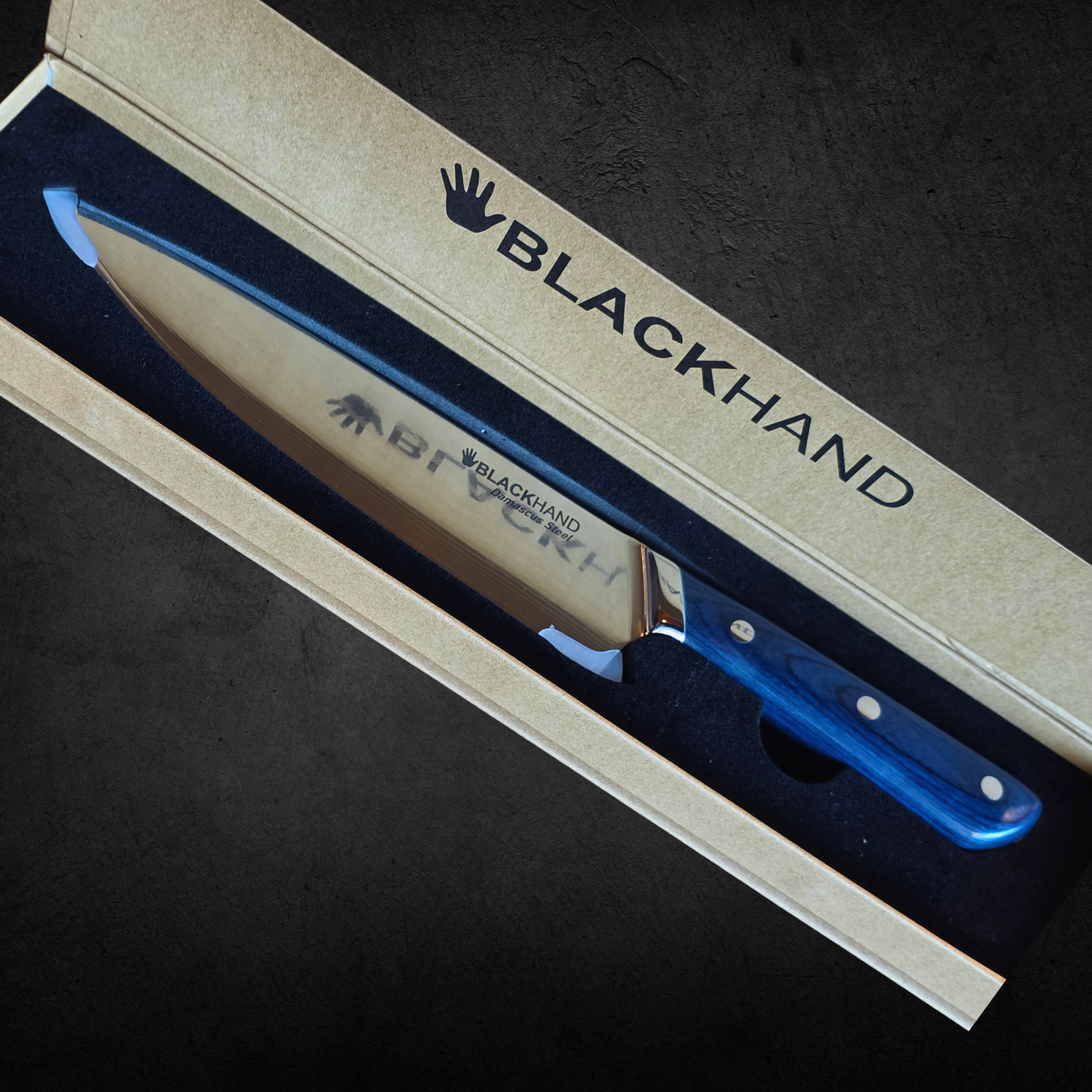 Cuchillo Damasco Ralún 8" - BlackHand