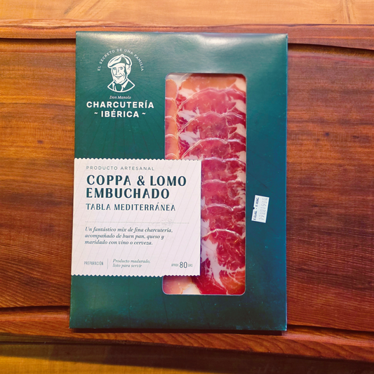 Tabla Mixta Coppa y Lomo Mediterránea 80g- Charcutería Ibérica
