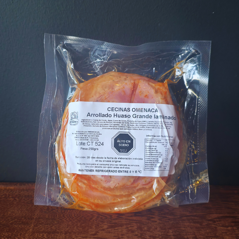 Arrollado de Huaso Laminado 250g - Omeñaca