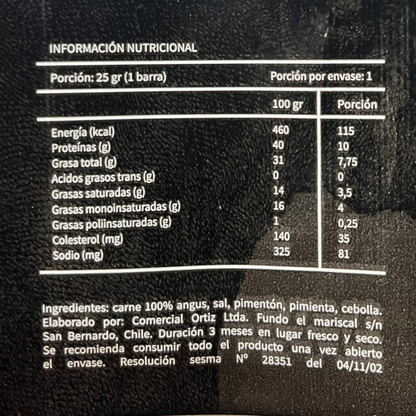 Stick 100% Angus 25g - JO Charcuterie
