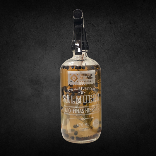 Salmuera Ajo 470ml - Cristales de Chile