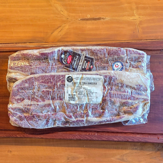 Asado de Tira Bandera - Corte Criollo
