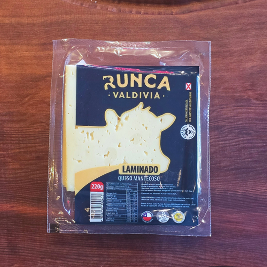 Queso Mantecoso Laminado 220g - Runca Valdivia