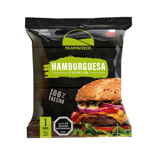Hamburguesa de Vacuno 100g - Pampa Verde